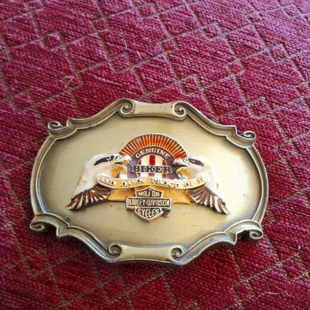 Harley Davidson 75th Anniversary Belt Buckle - Picture 2 of 10
